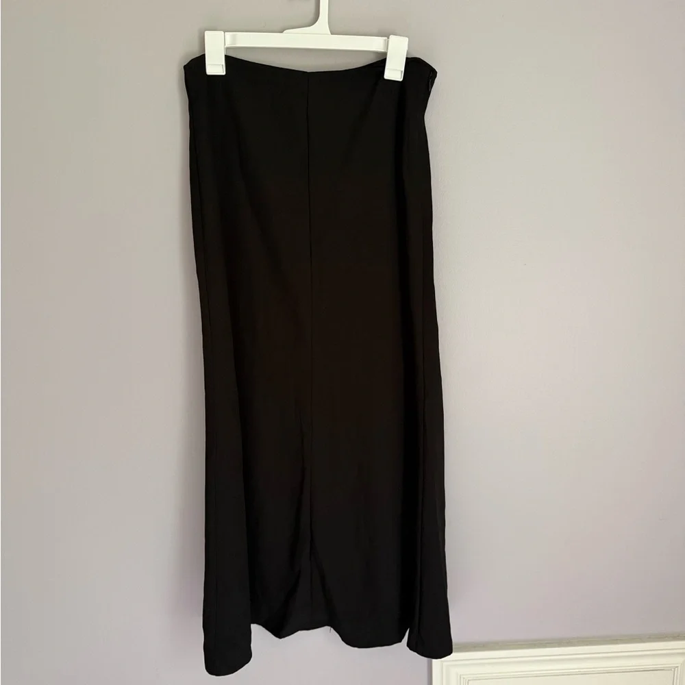 Know One Cares Black Maxi Slip Skirt - Picture 2 of 4